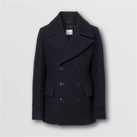 mens burberry pea coat